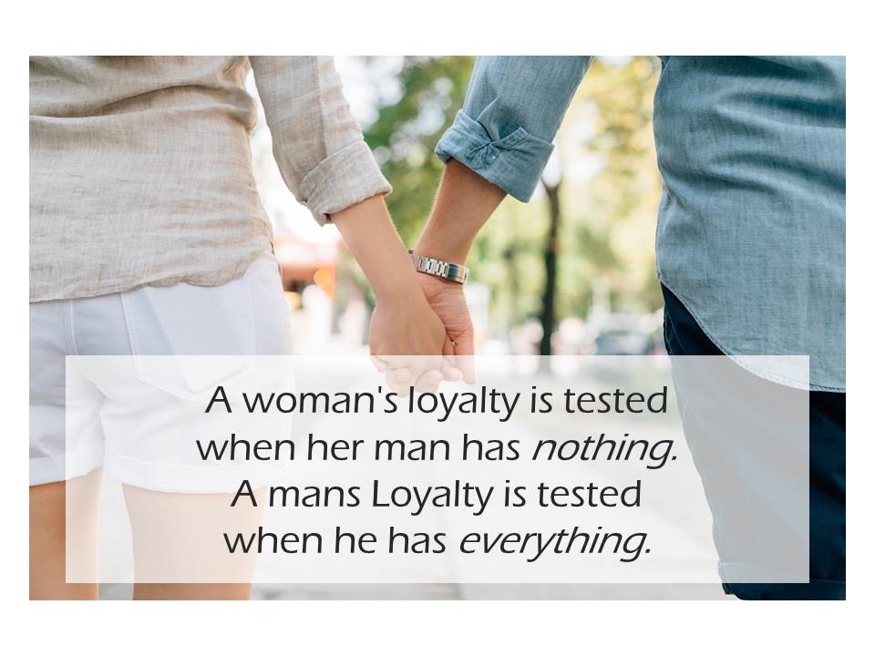A woman's loyalty is tested
